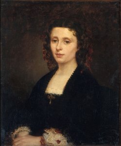Retrato de Athenais Mialaret 1826-1899, 1855. de Amandine Parrot