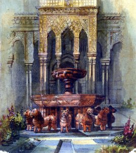 Fonte Mourisca. Caneta e aguarela. Aurore Amadine Lucie Dupin (1804-1876) Romancista e feminista francesa que escreveu sob o nome de George Sand.