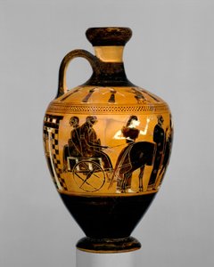 Lekythos, c.550-530 aC (terracota)