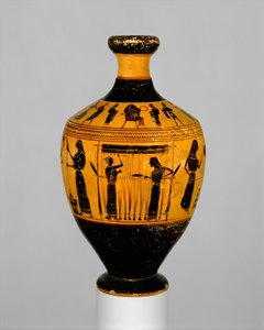 Lekythos, c.550-530 aC (terracota)