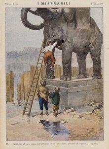Ilustração para Os Miseráveis de Victor Hugo (litografia a cores)