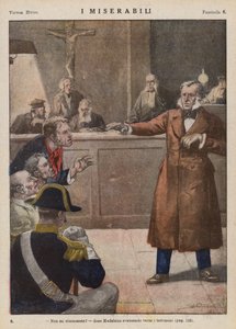 Ilustração para Os Miseráveis de Victor Hugo (litografia a cores)