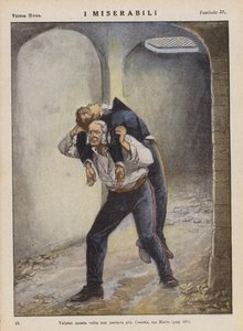 Ilustração para Os Miseráveis de Victor Hugo (litografia a cores)