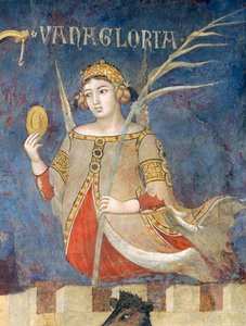 Alegoria de mau governo, vanglória, detalhe da Alegoria e efeitos de bom e mau governo na cidade e no campo de Ambrogio Lorenzetti