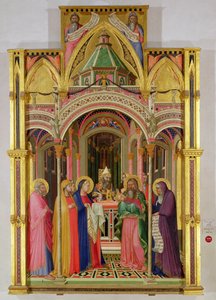 A apresentação no templo, 1342 (tempera no painel) de Ambrogio Lorenzetti