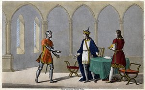 Childeric I, antes de deixar a França, tinha levado metade de uma peça de ouro, a outra metade da qual ele tinha dado a Guyeman. Cerca de seis a oito anos depois, Guyeman, vendo os espíritos trazidos de volta a favor de Childeric, enviou-lhe a outra metade de Ambroise Tardieu