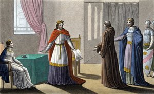 Luís VII iniciou a 2ª Cruzada por conselho de São Bernardo de Clairvaux (San Bernardo di Chiaravalle) e apesar da oposição do Abade Suger, a quem deixou a administração do Reino durante sua ausência e da Rainha Alienor da Aquitânia de Ambroise Tardieu