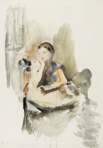 Helen, 1917 (lápis, pincel e wc no papel)