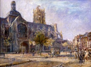 St. Jacques, Dieppe (óleo sobre tela)