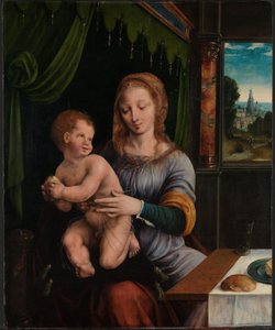 A Madonna e a Criança de Ambrosius (attr. to) Benson
