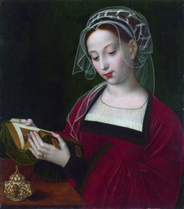 "Mary Magdalene Reading" Pintura de Ambrosius Benson (1495-1550) cerca de 1525 London National Gallery de Ambrosius Benson