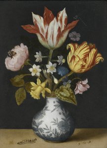 Natureza Morta de Flores em um vaso Wan-Li