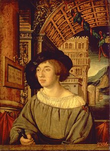 Retrato de um jovem, 1518 (tempera no painel)