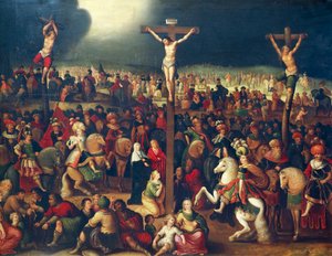 O Calvário (óleo sobre tela) de Ambrosius II Francken or Franck