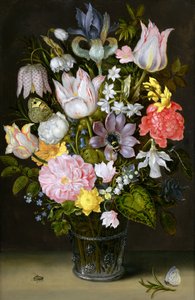 Ainda vida com flores (óleo em cobre)