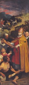 São Elígio ajuda o coxo e enterra os mortos (óleo sobre painel)