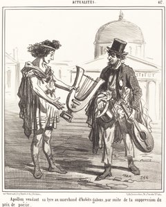 Apolo vendendo sua lira de Amédée Charles Henri Cham