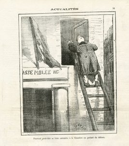 Ilustração de Cham (1819-1879) em Le Charivari de Amédée de Noé