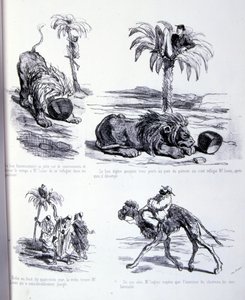 ilustração para A Arte de engordar e perder peso de Amédée de Noé