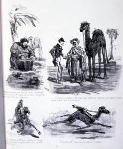 ilustração para A Arte de engordar e perder peso de Amédée de Noé