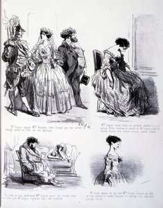 ilustração para A Arte de engordar e perder peso de Amédée de Noé