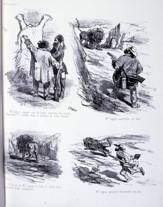 ilustração para A Arte de engordar e perder peso de Amédée de Noé