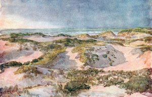 Uma noite de tempestade: As Dunas (litografia a cores)