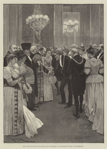 Baile dado aos Prefeitos e Prefeitos Provinciais na Mansion House, a Recepção