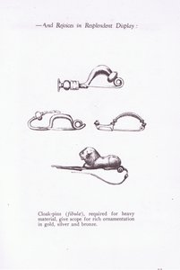 Cloak pins, ilustração do soldado romano, 1928 de Amedee Forestier