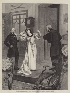Madame Sarah Bernhardt como Magda no jogo Heimat de Sudermann, no Teatro Daly
