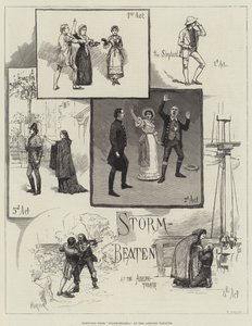Esboços de Storm-Beaten, no Teatro Adelphi