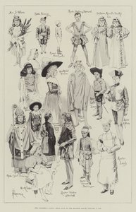 A bola de fantasia para crianças na Mansion House, 7 de janeiro de 1896