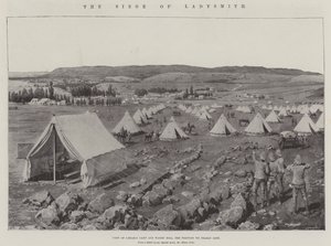 O cerco de ladysmith litho de Amedee Forestier