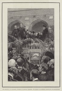 O falecido Sr. CH Spurgeon, Funeral no Cemitério de Norwood, o Bispo de Rochester pronunciando a Benediction