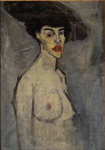 Nua com chapéu de Amedeo Modigliani