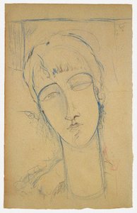 Anna Akhmatova Retrato de uma mulher vermelha, 1915 de Amedeo Modigliani