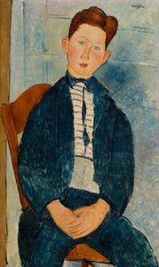 Menino em uma camisola listrada, 1918 de Amedeo Modigliani