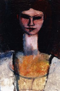 Busto de uma jovem mulher; Busto de mulher jovem, c.1910-11 de Amedeo Modigliani