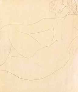 Mulher Nua Accoudee, 1918 de Amedeo Modigliani