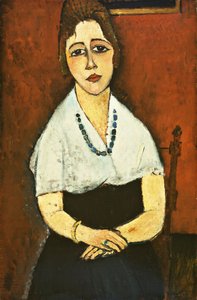 Menina com colar de Amedeo Modigliani