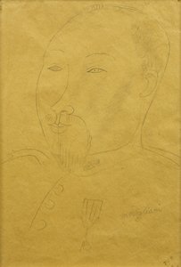 Guillaume Apollinaire como um soldado; Guillaume Apollinaire como soldado, de Amedeo Modigliani