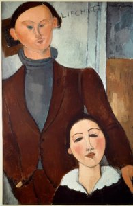Jacques Lipchitz e sua esposa de Amedeo Modigliani