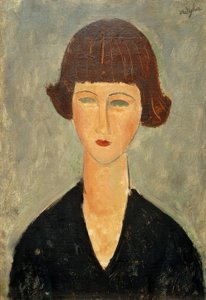 Morena jovem de Amedeo Modigliani