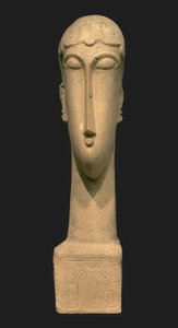 Cabeça de uma mulher de Amedeo Modigliani
