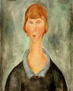 Retrato de uma jovem mulher de Amedeo Modigliani