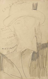 Retrato de Blaise Cendrars, c.1916-18 de Amedeo Modigliani