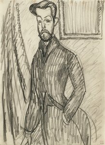 Retrato do Dr. Paul Alexandre (1881-1968) por Modigliani, Amedeo (1884-1920) de Amedeo Modigliani