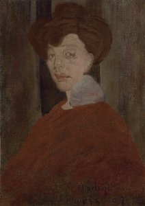 Retrato de uma mulher, 1907 de Amedeo Modigliani