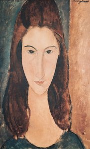 Retrato de uma jovem (óleo sobre tela) de Amedeo Modigliani