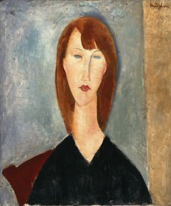 Retrato de um modelo desconhecido (óleo sobre tela) de Amedeo Modigliani